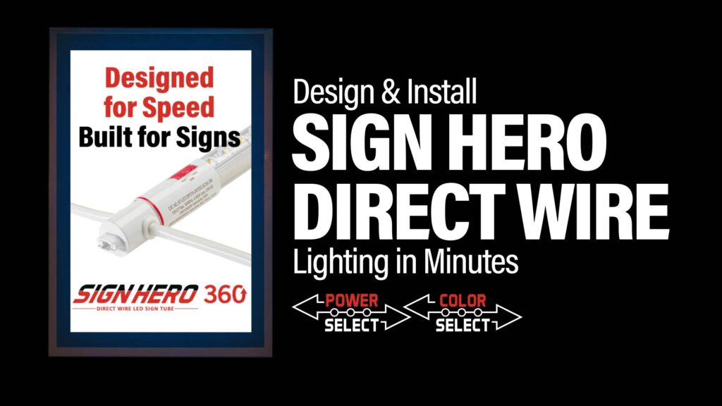 Keystone Sign Hero 360° LED Sign Tubes | Ballast Bypass