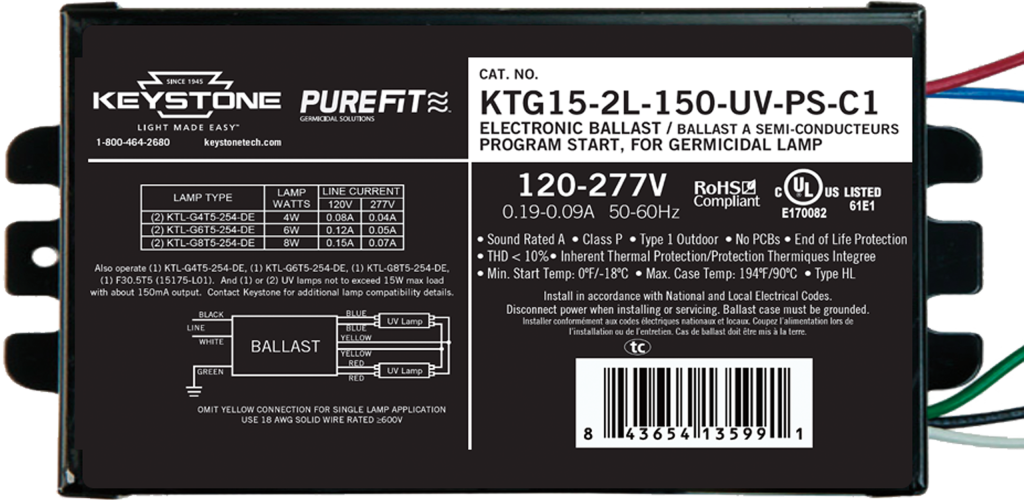 light ballasts germicidal uv-c