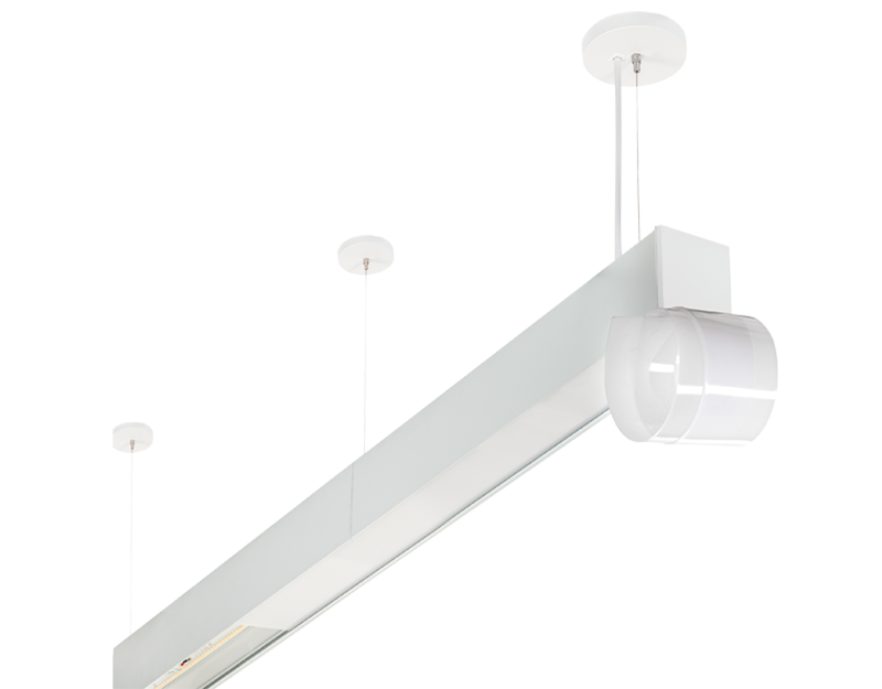 linear led pendant roll lens