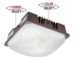 Canopy Fixture with Power and Color Select