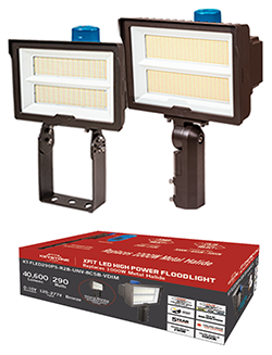 Keystone XFit High-Power LED Floodlights with Packaging