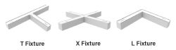 Linta Fixtures T, X, and L Shapes