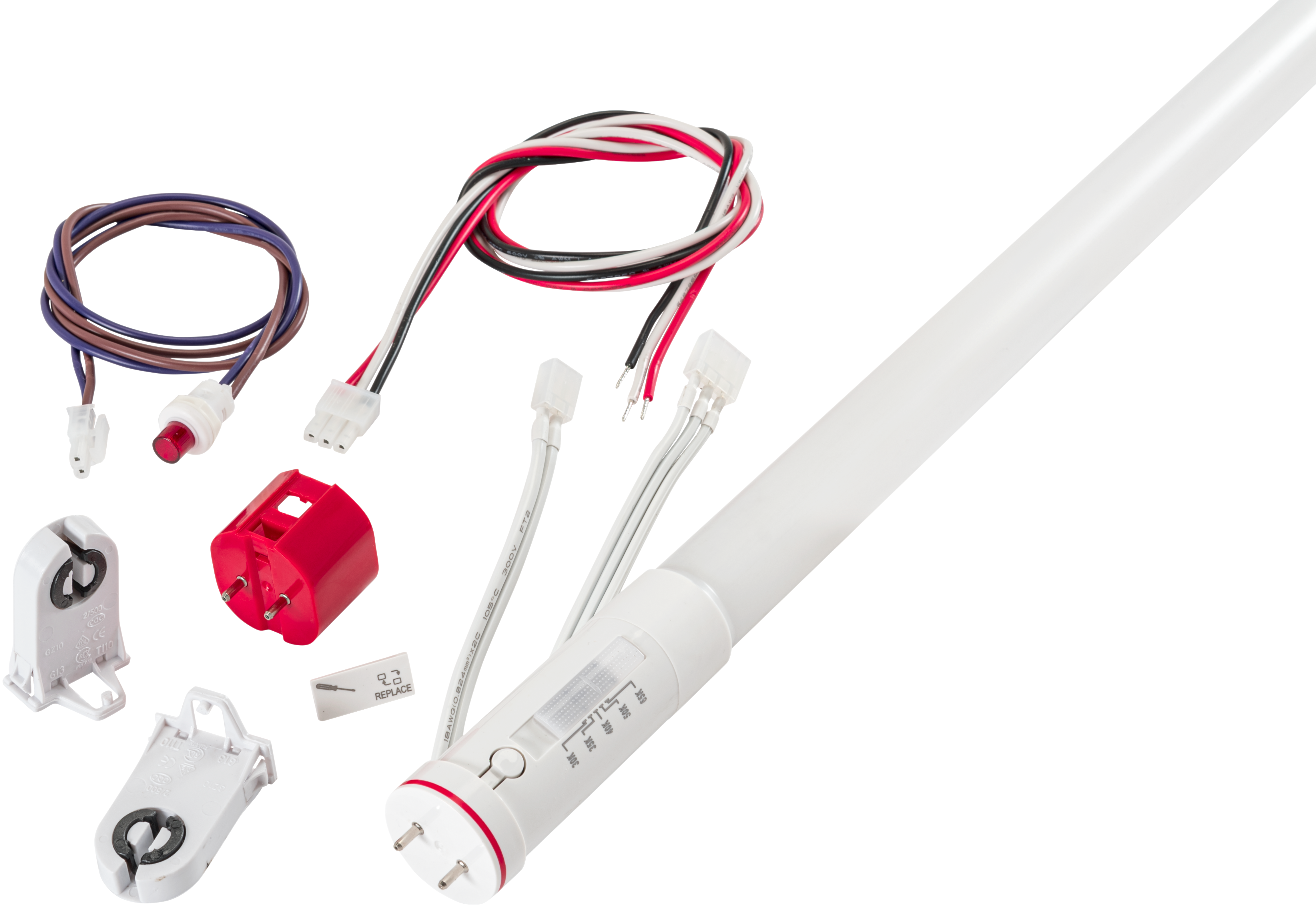 emergency t8 led tube everything included