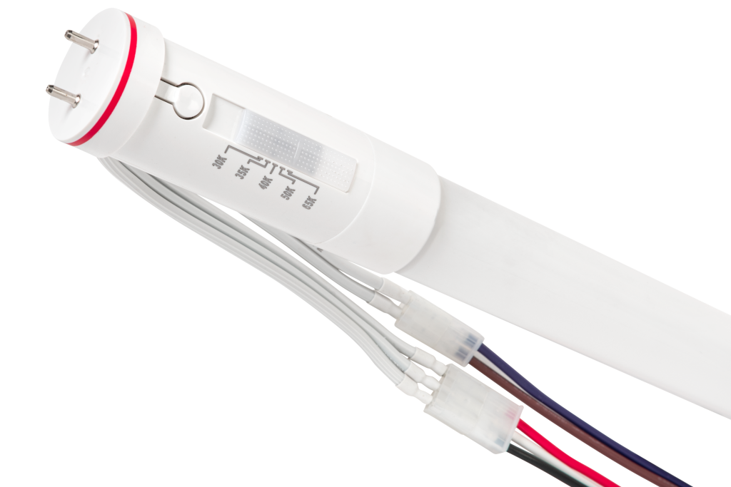 emergency t8 led tube wires with color select switch