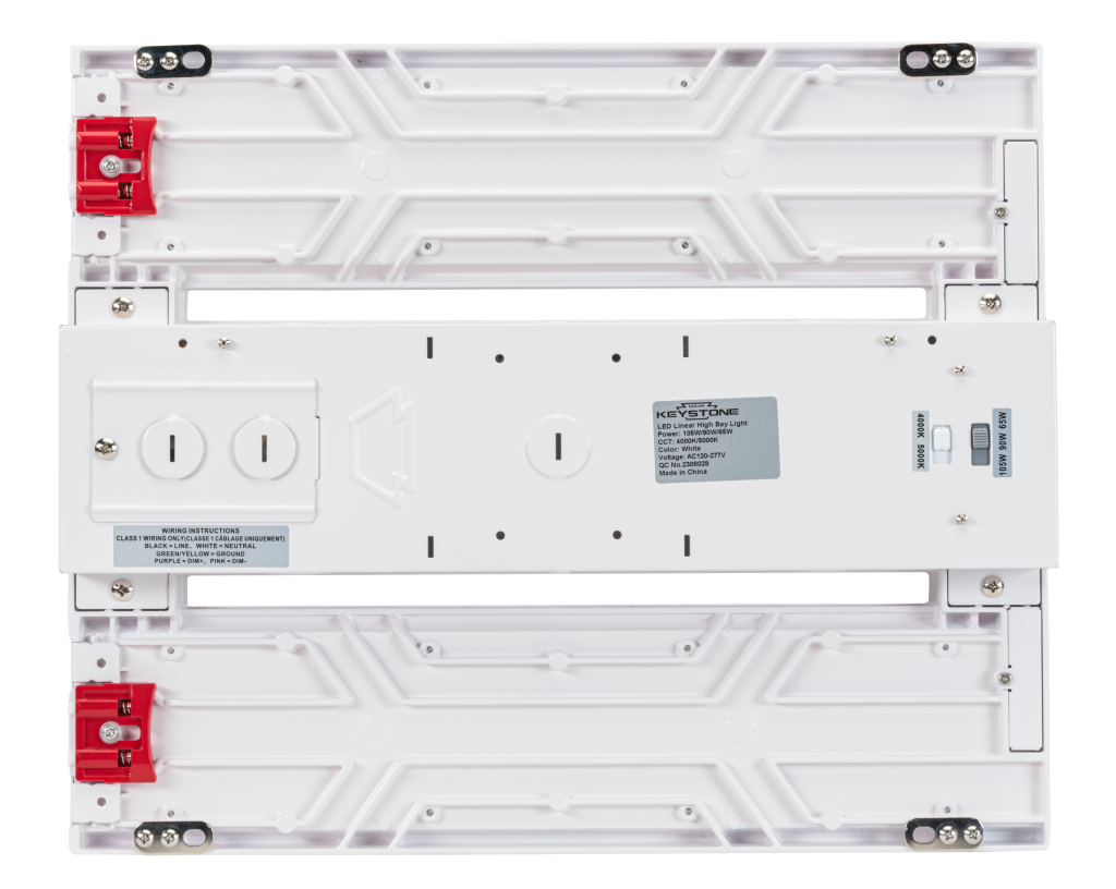 led linear high bay light construction