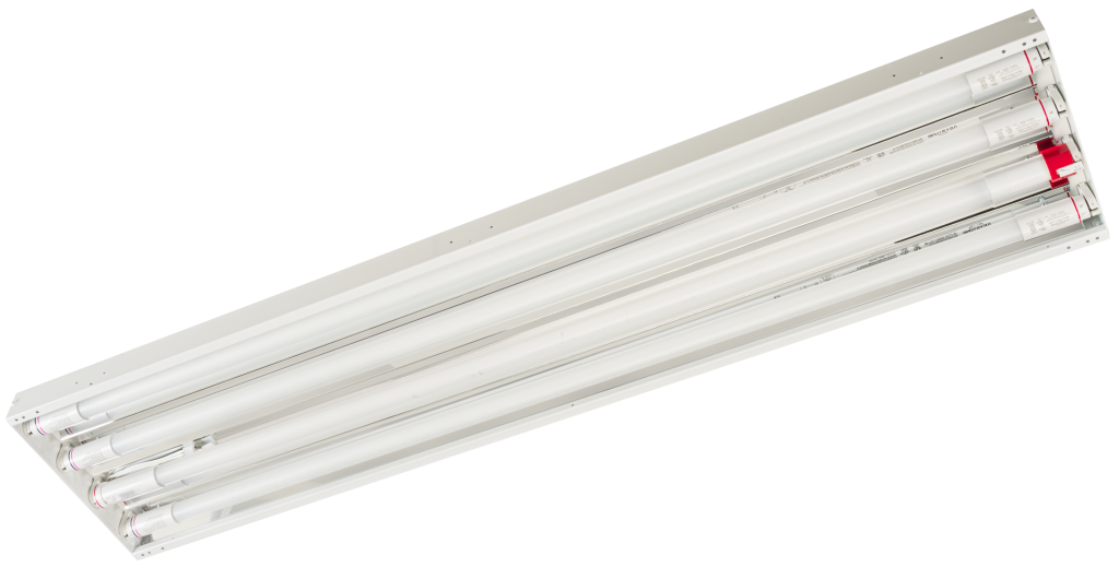 ul 924 emergency led lighting tube installed in fixture