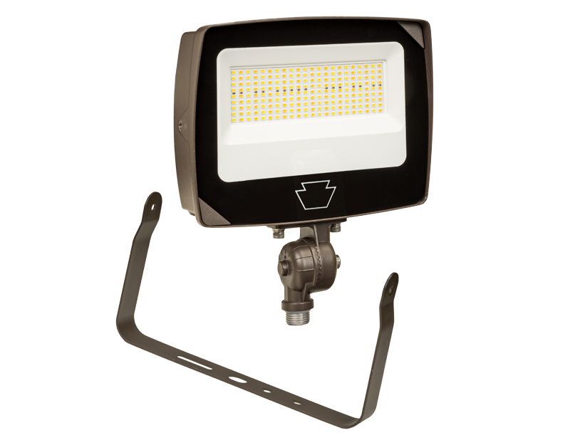 commercial led floodlights knuckle and yoke mounts