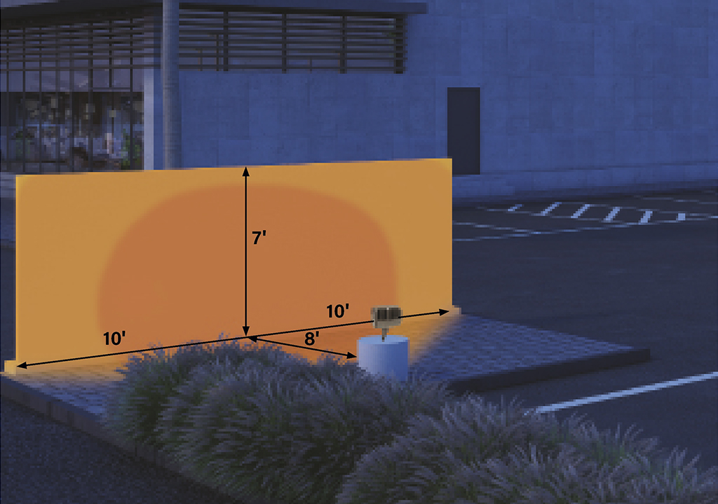 commercial led floodlights beam spread render