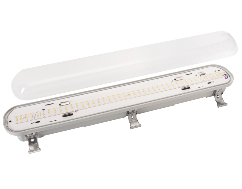 led vapor tight fixture open standard