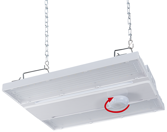 Lessons in School Lighting Linear High Bay with OpticSwap and Sensor