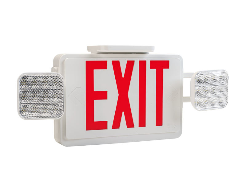 exit emergency combo lighting top mount