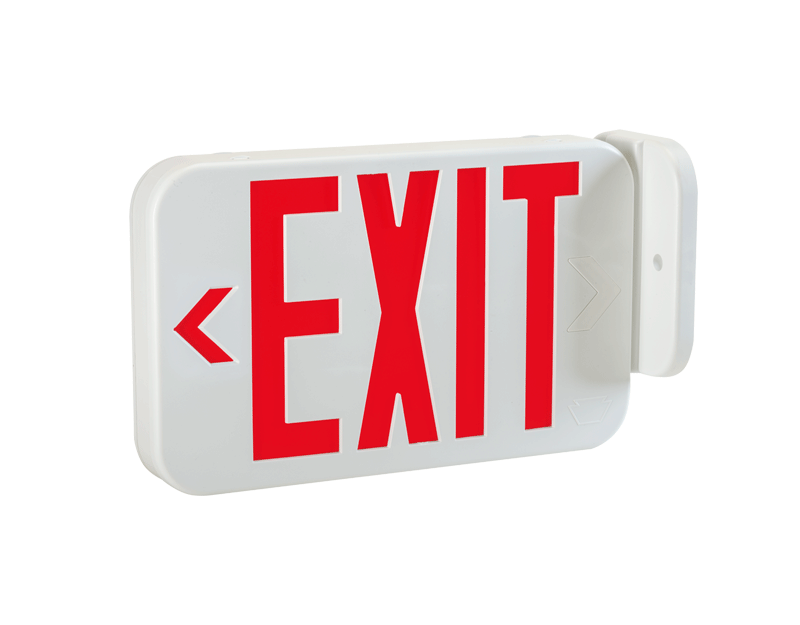 illuminated exit signs side mount