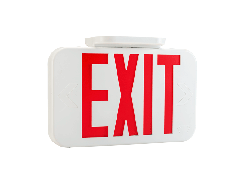 illuminated exit signs top mount