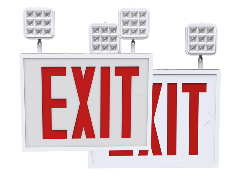 exit sign and emergency lighting combo compliant