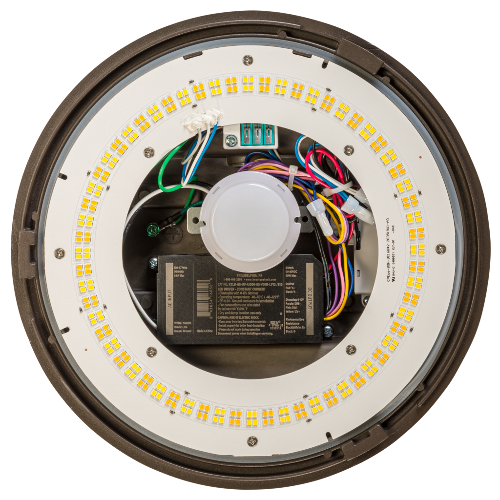 led canopy light fixtures round smartloop sensor