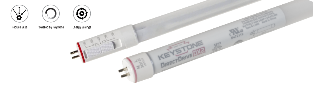 Keystone Adds Selectable CCT to T5 Tubes Group