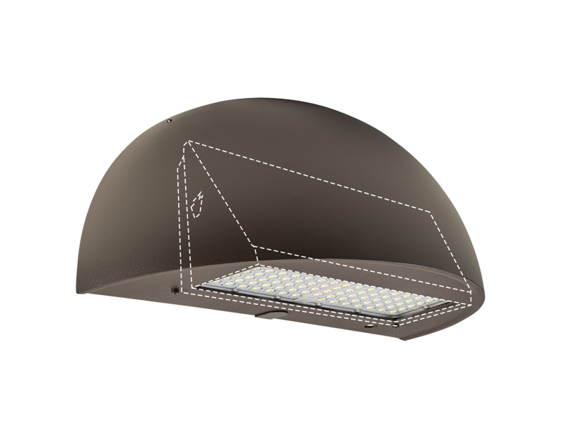 led wall packs full cutoff with formfit