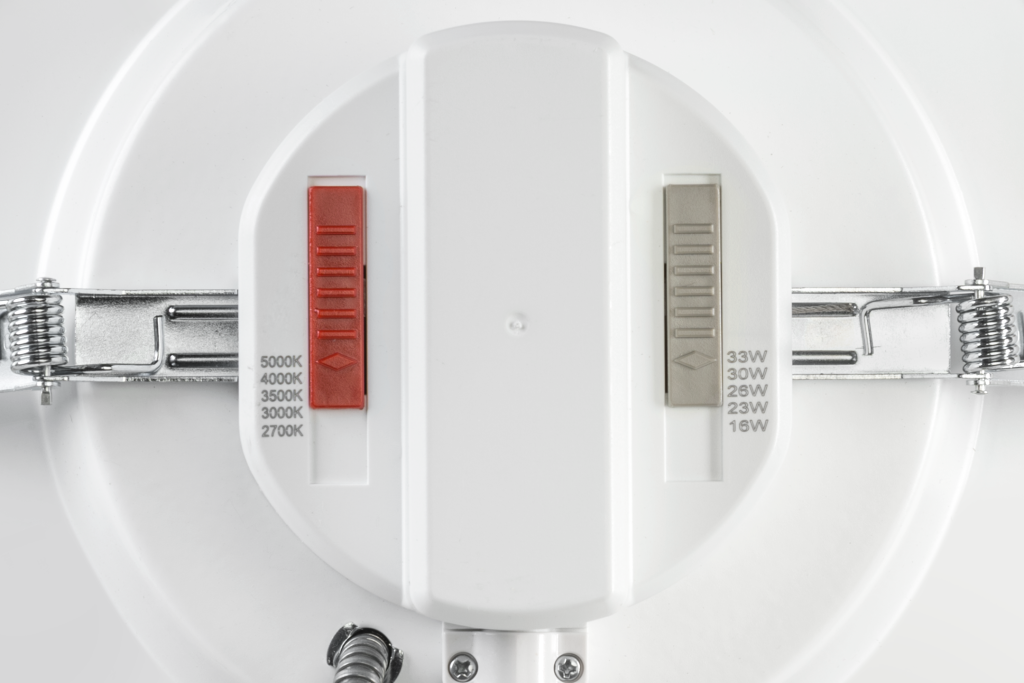 recessed emergency lighting advantaemrg power and color select