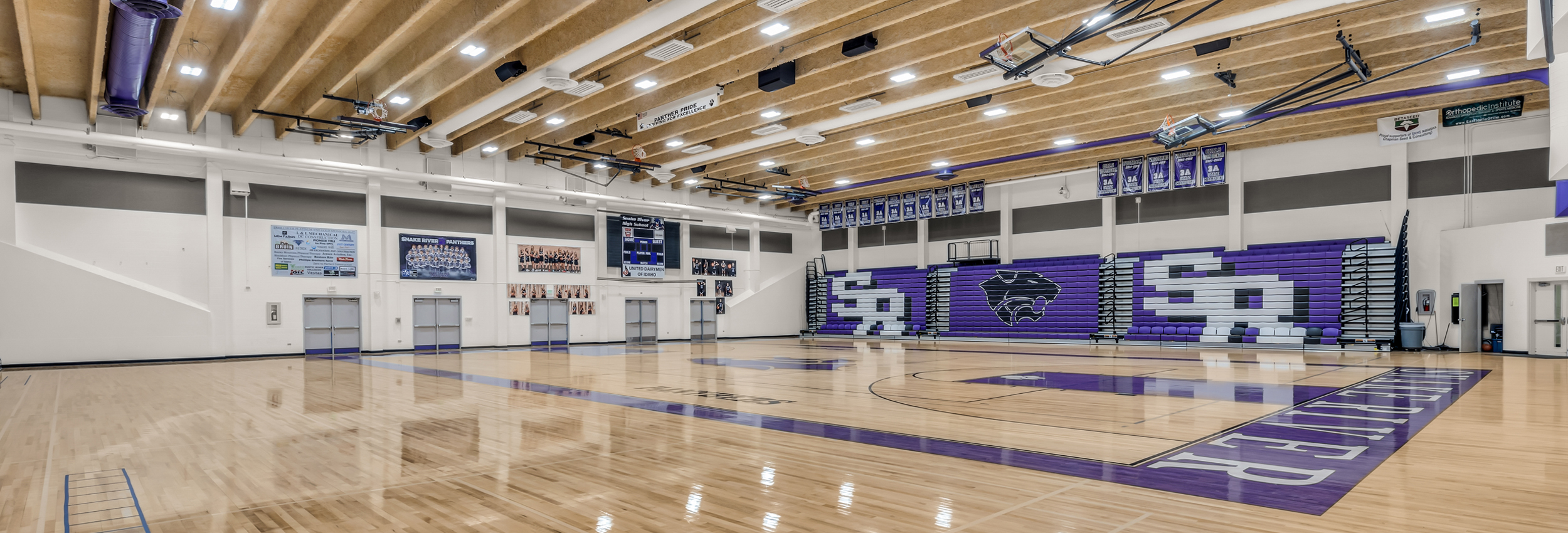 Gyms and Auditorium Lighting Snake River High School Gym