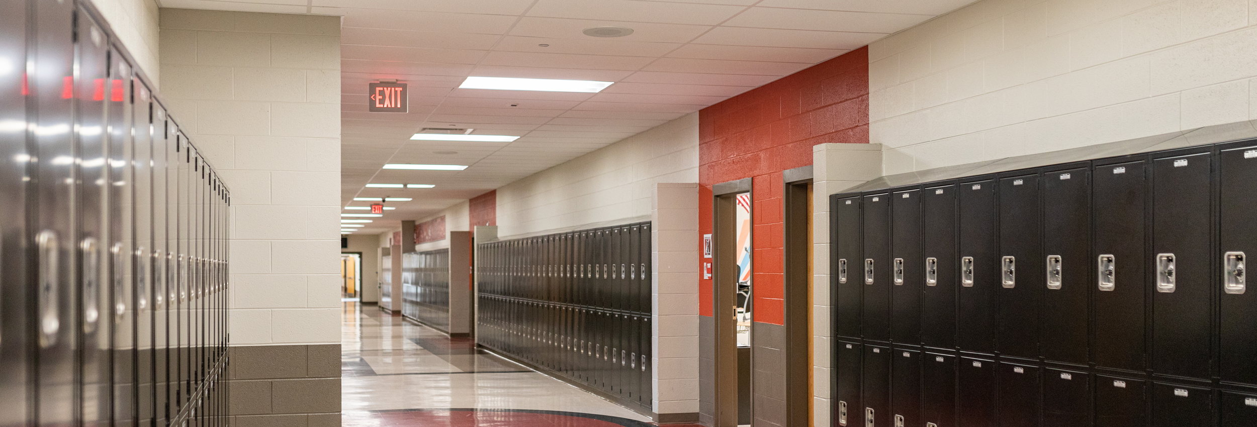 Lessons in School Lighting: Circleville Schools Hallway