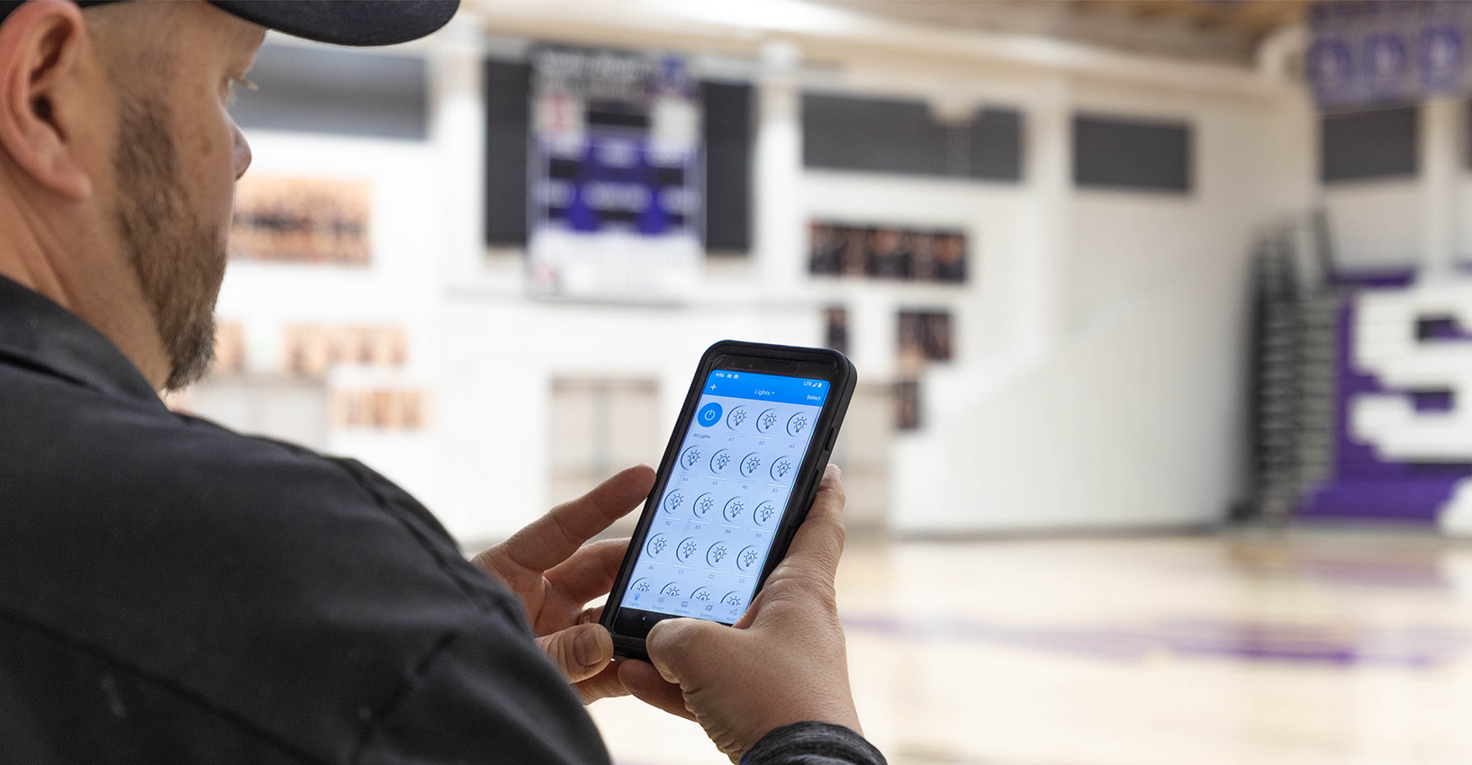 Gyms and Auditorium Lighting Snake River High School Wireless Lighting Control