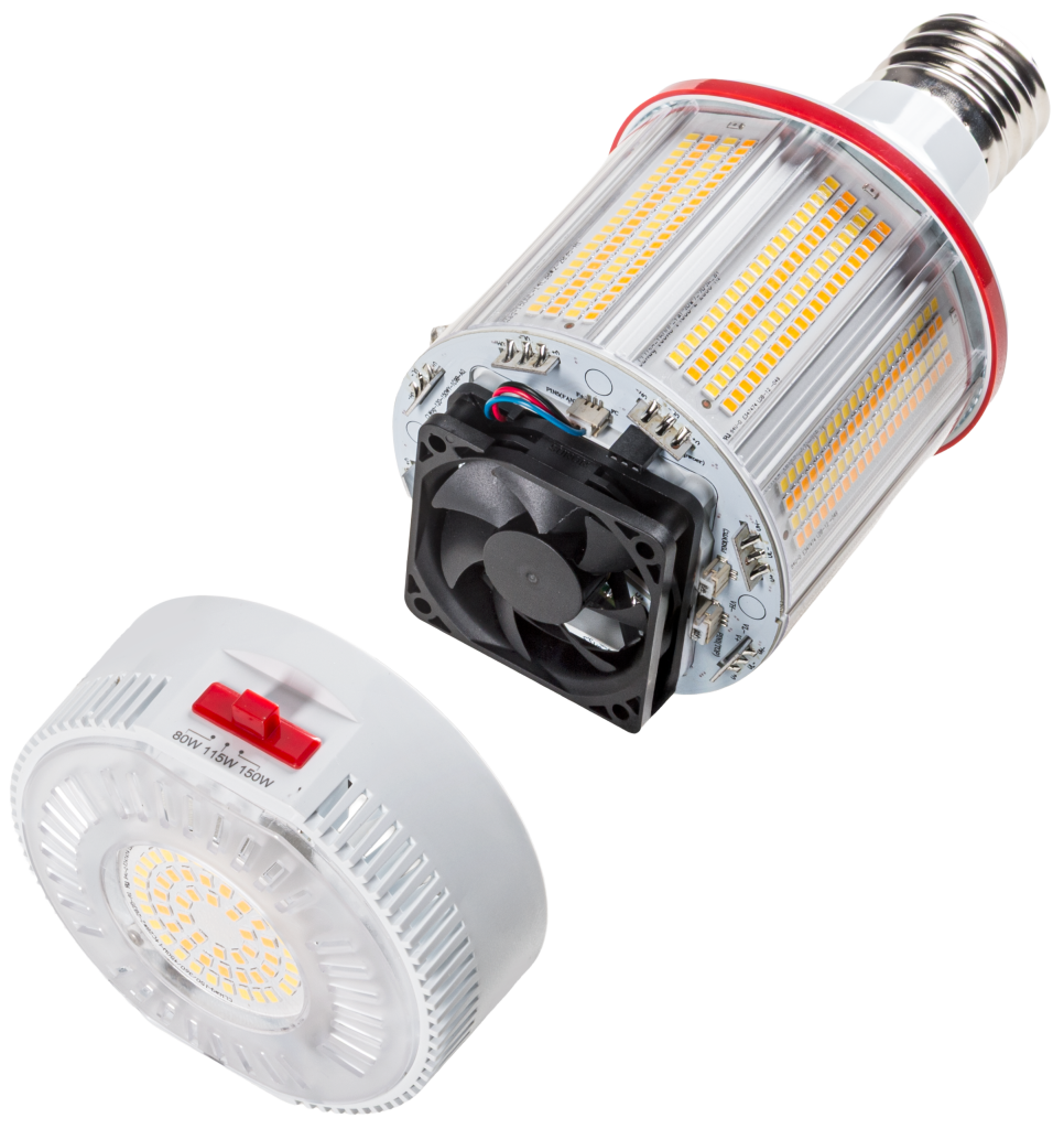 corn cob led bulbs with integrated fan